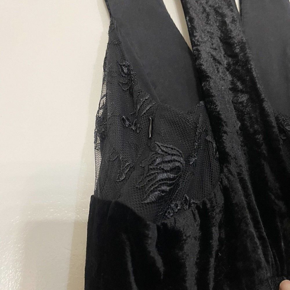 A.L.C. Black floral lace pleated sleeveless top size US small 2 - Picture 6 of 6